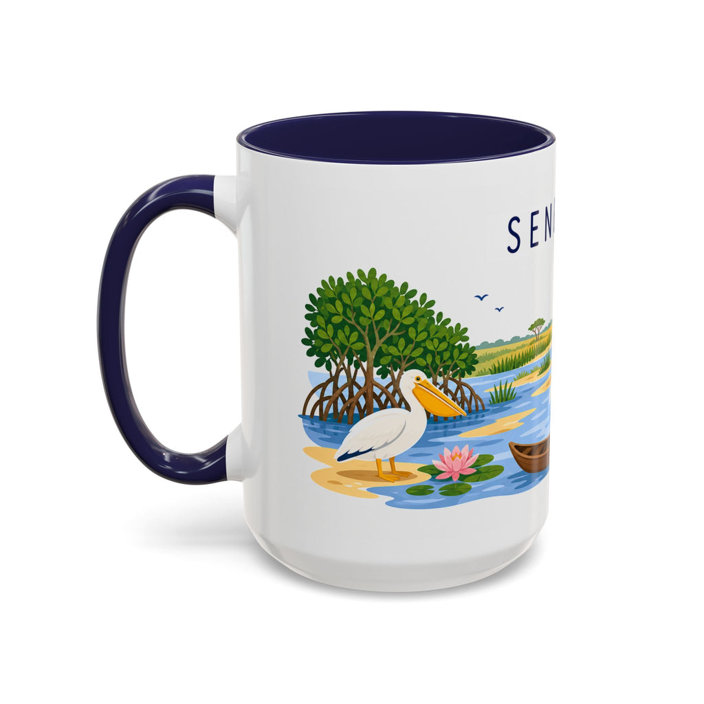Senegal Soccer Coffee Mug | World Cup Fan Gift | Accent Color Ceramic 11oz 15oz Match Day Cup