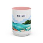 Biscayne National Park Coffee Mug | Solid Color Block Park Souvenir | 11oz 15oz Accent Mug
