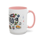 Sao Paulo Coffee Mug | Brazil Souvenir Travel Gift | Accent Color Ceramic 11oz 15oz