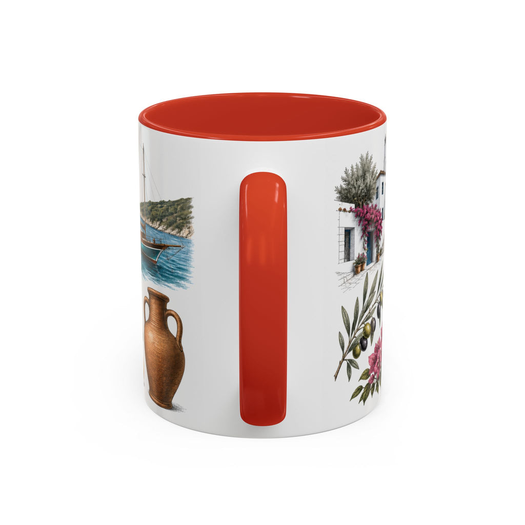 Mugla Coffee Mug | Turkey Travel Souvenir | Vintage Illustrated City Gift | 11 oz 15 oz Accent Mug