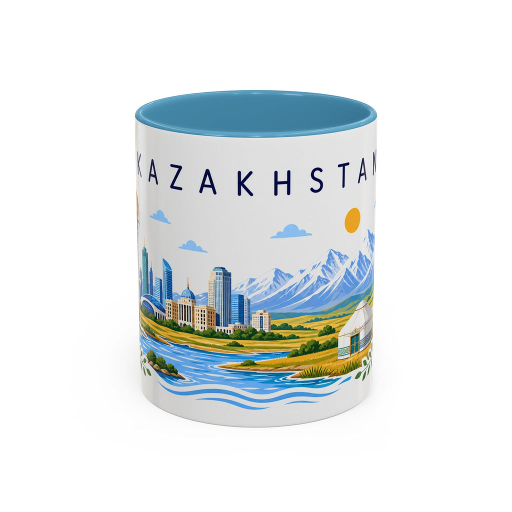 Kazakhstan Coffee Mug | Travel Souvenir Accent Mug | Place Gift Ceramic Cup 11oz 15oz