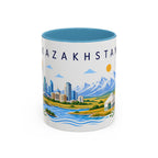 Kazakhstan Coffee Mug | Travel Souvenir Accent Mug | Place Gift Ceramic Cup 11oz 15oz