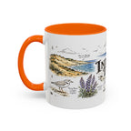 Indiana Dunes National Park Coffee Mug | Indiana Lake Michigan Beach Gift | Accent Color Ceramic 11oz 15oz