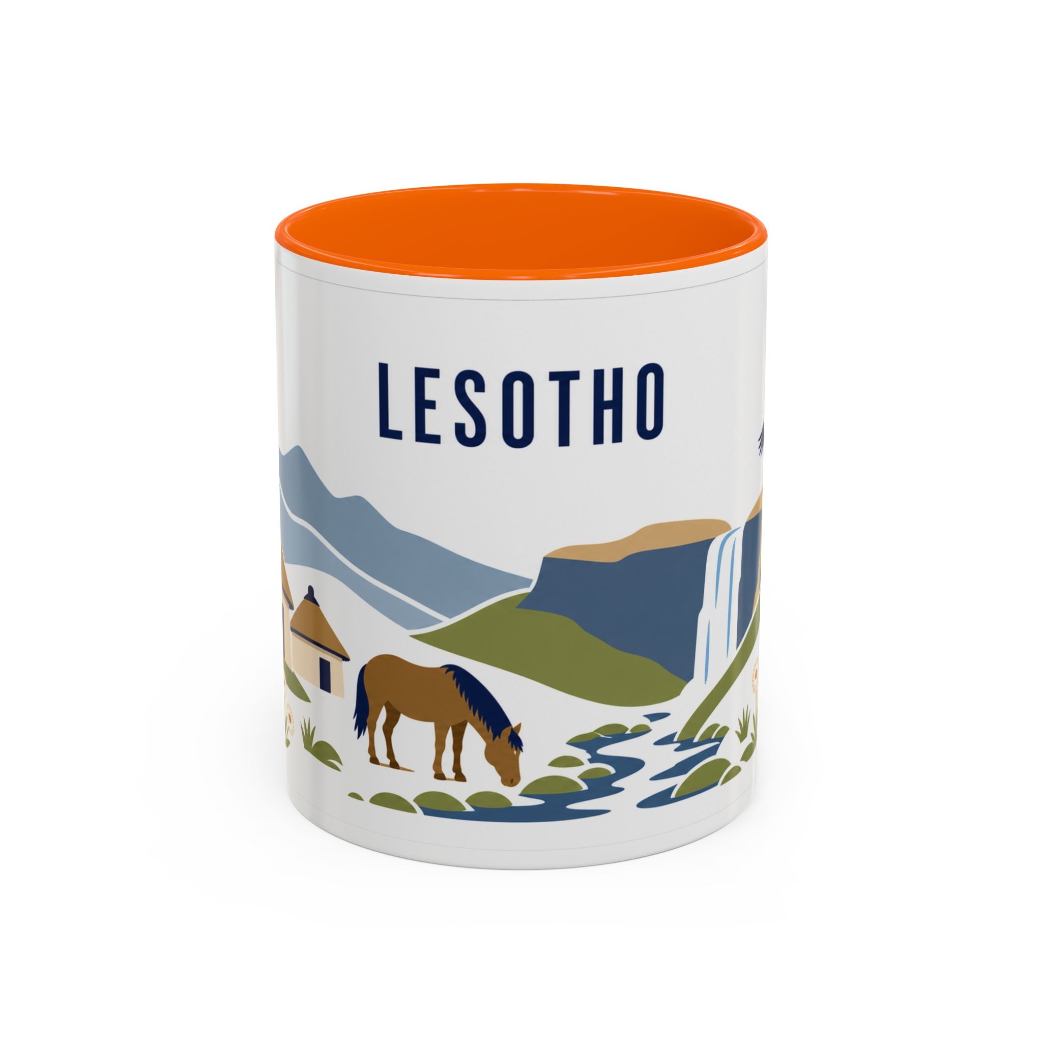 Lesotho Coffee Mug | Travel Souvenir Accent Mug | Country Gift Ceramic Cup 11oz 15oz