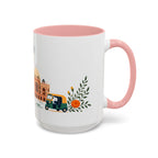 Delhi Coffee Mug | India Travel Souvenir | Porcelain Decal City Gift | 11oz 15oz Accent Mug