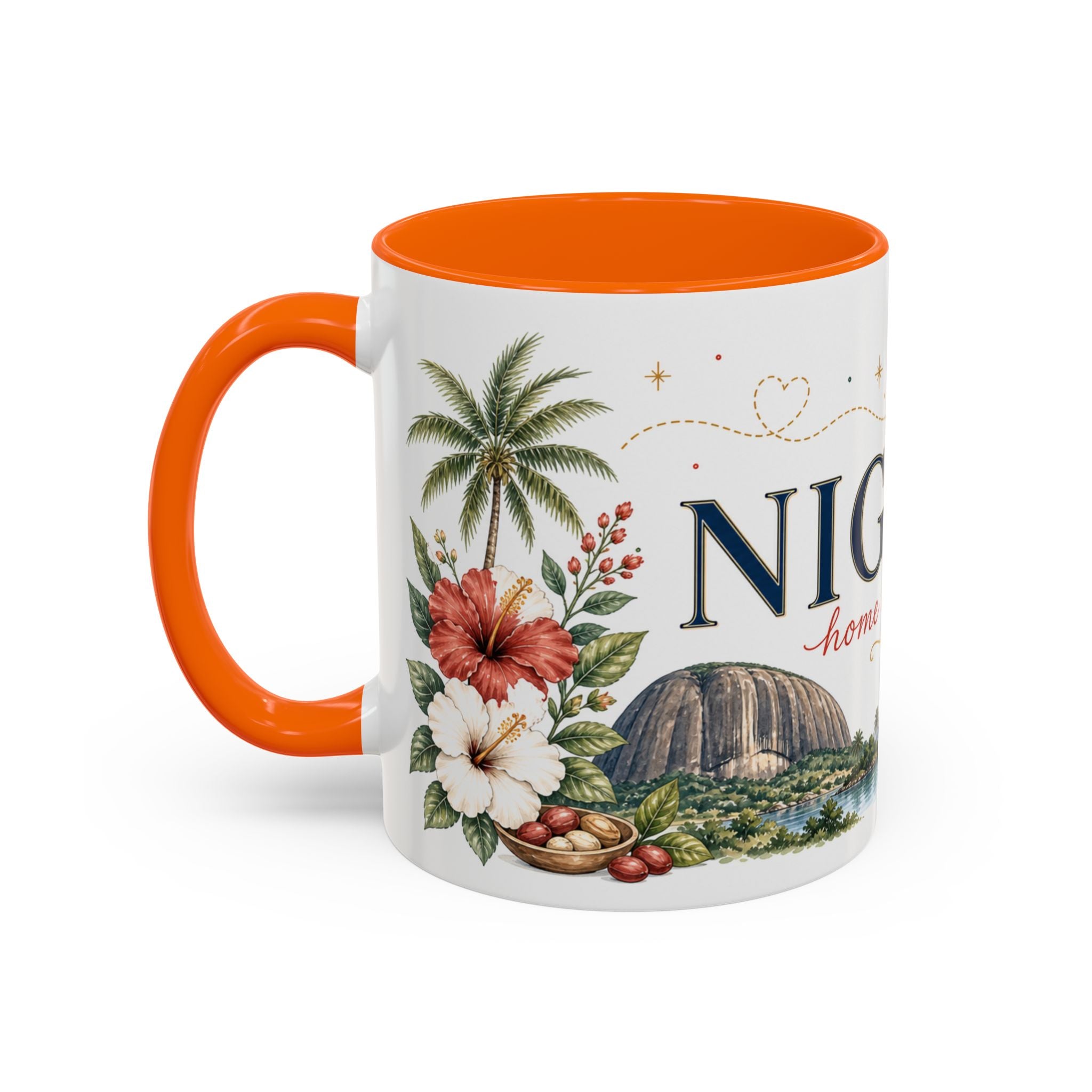 Nigeria Home Country Mug | Moving Away Gift | Long Distance Friendship | 11 oz 15 oz Accent Mug