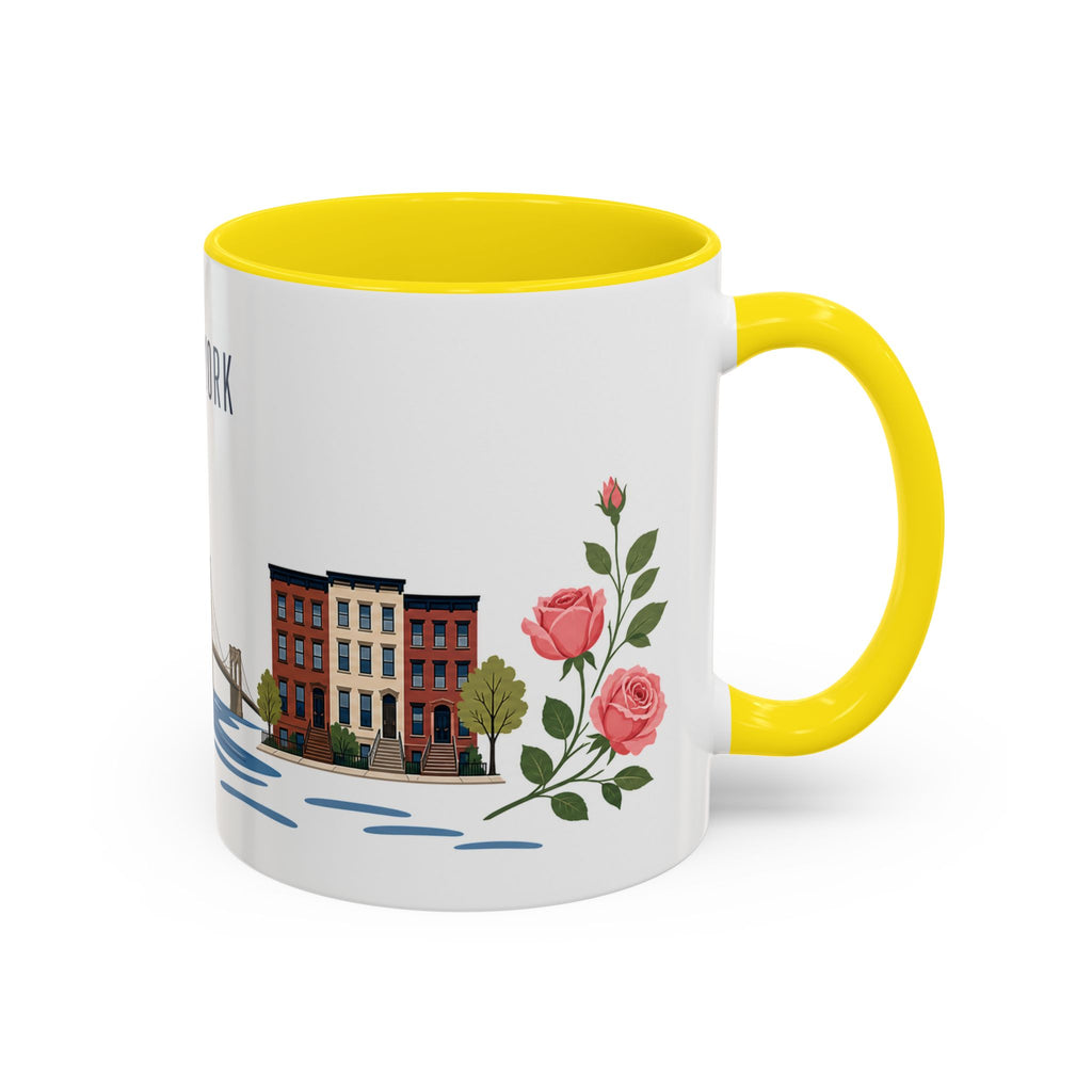 New York Coffee Mug | United States Travel Souvenir | Porcelain Decal City Gift | 11oz 15oz Accent Mug