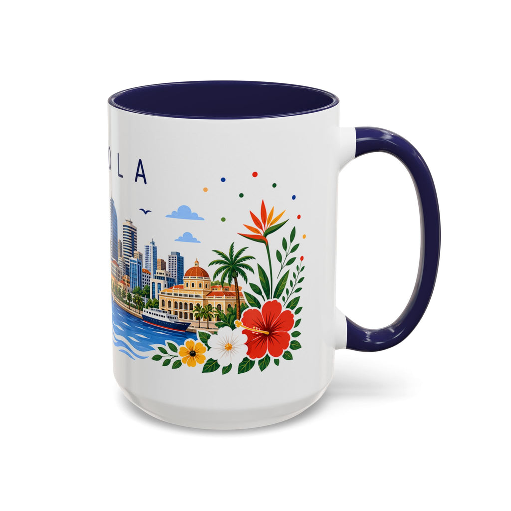 Angola Coffee Mug | Travel Souvenir Accent Mug | Place Gift Ceramic Cup 11oz 15oz