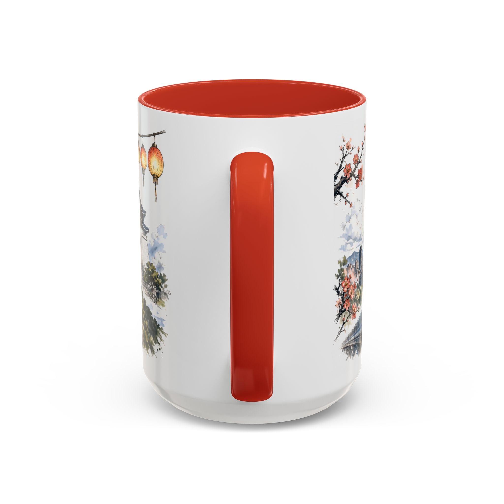 Taipei Coffee Mug | Taiwan Travel Souvenir | Vintage Illustrated City Gift | 11 oz 15 oz Accent Mug