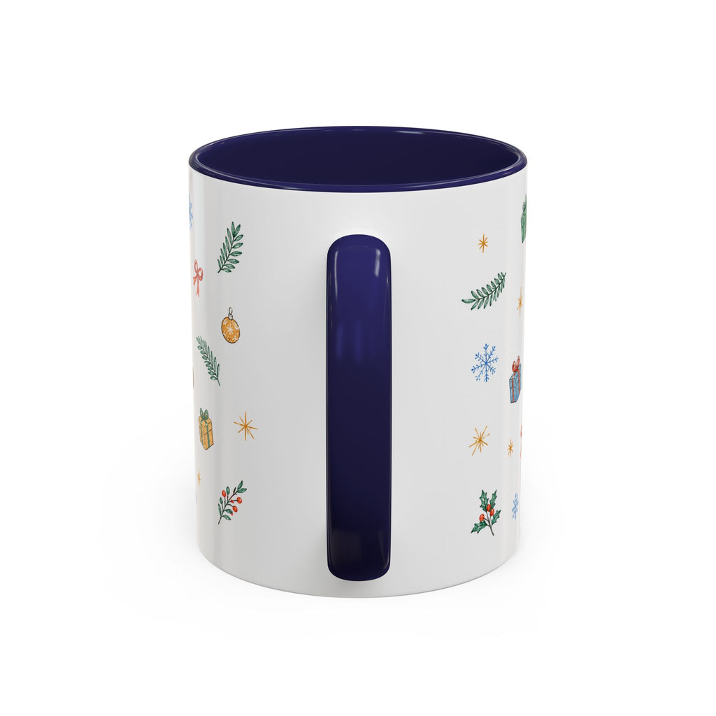 Angkor Christmas Mug | Watercolor Travel Souvenir | Holiday Gift | Accent Ceramic Coffee Cup 11oz 15oz