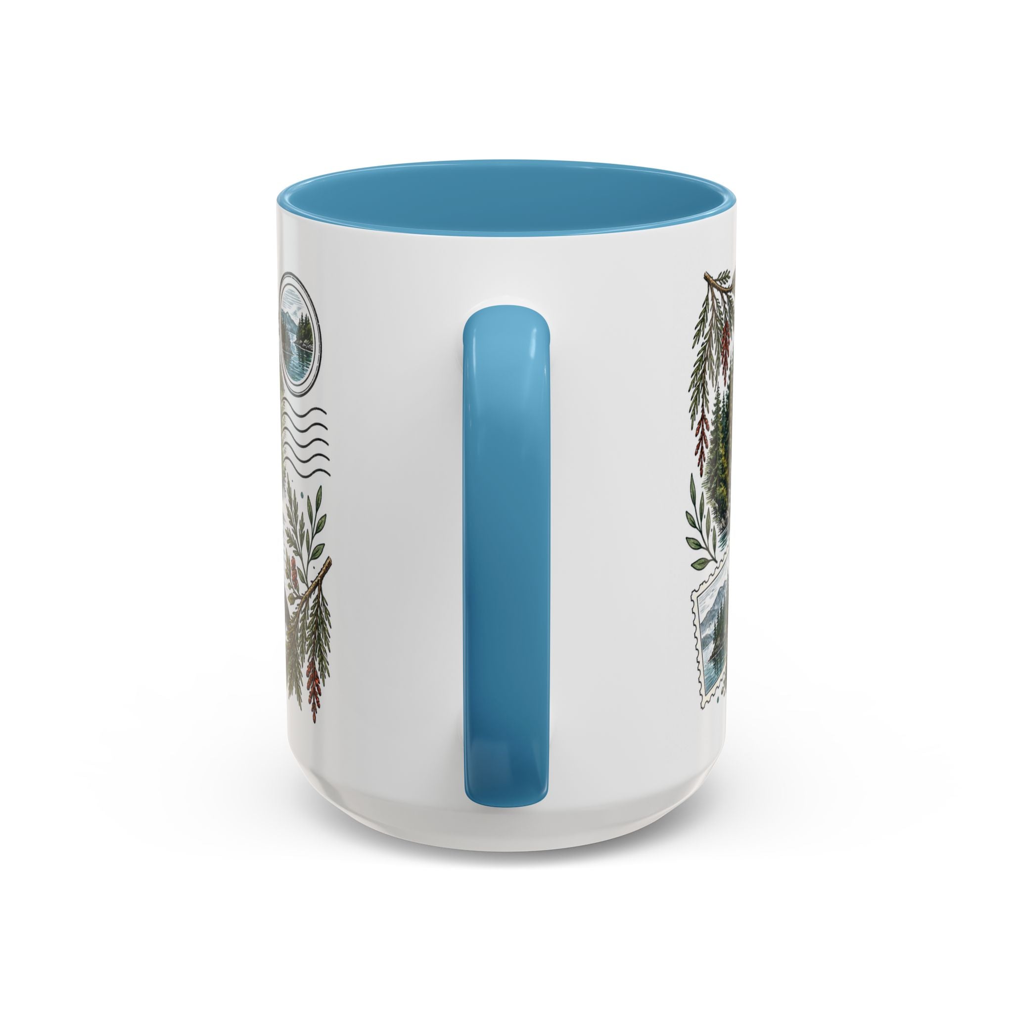Queen Charlotte Sound Coffee Mug | Travel Destination Souvenir Gift | Accent Color Ceramic 11oz 15oz