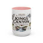 Kings Canyon National Park Coffee Mug | California Sierra Nevada Sequoia Gift | Accent Color Ceramic 11oz 15oz