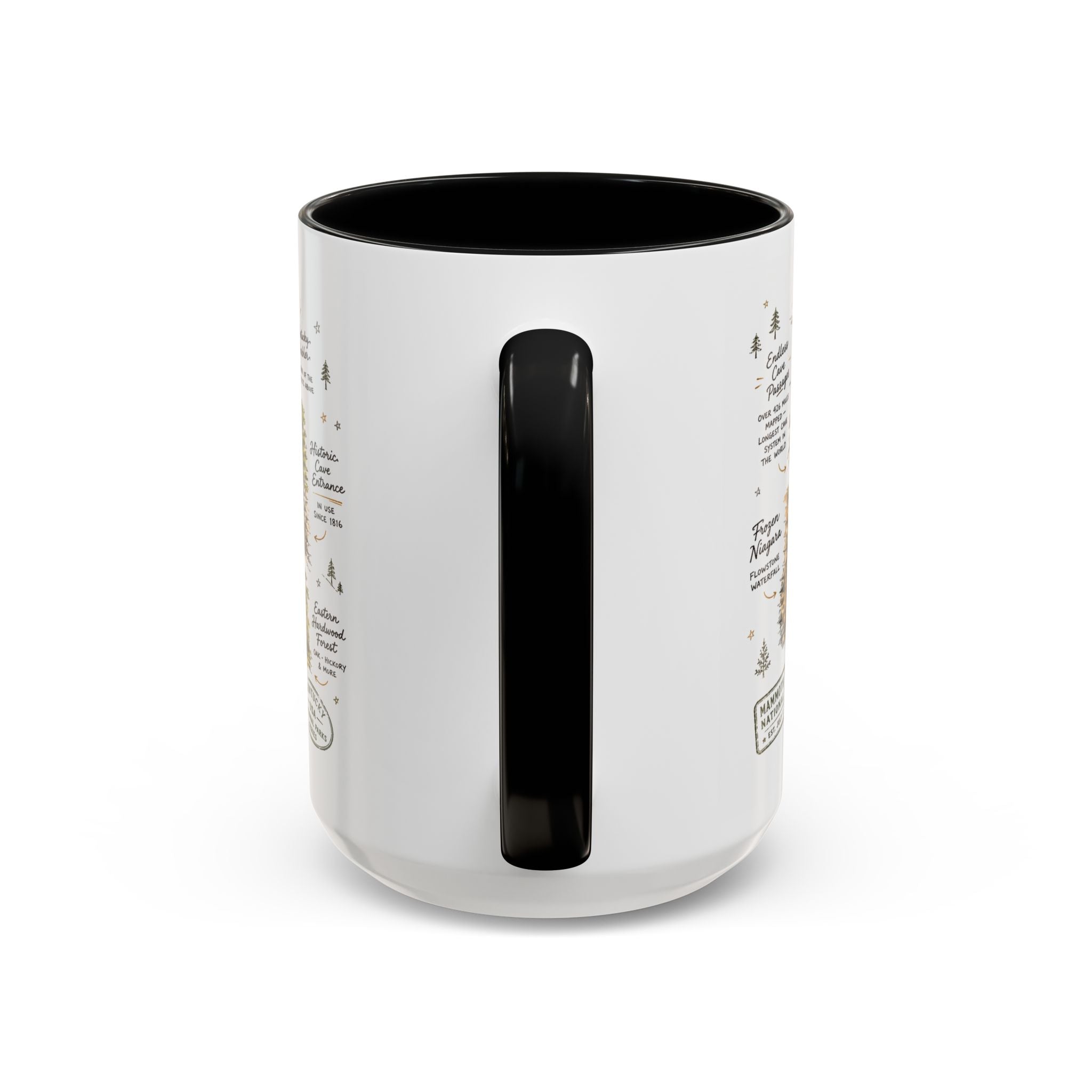 Mammoth Cave National Park Coffee Mug | Kentucky Cave Exploration Hiking Gift | Accent Color Ceramic 11oz 15oz