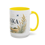 Nebraska State Mug | Moving Away, Long Distance Friendship Gift | Botanical Landscape Accent Mug