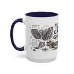 Black Canyon of the Gunnison National Park Coffee Mug | Colorado Deep Canyon Hiking Gift | Accent Color Ceramic 11oz 15oz