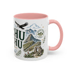 Machu Picchu Coffee Mug | Travel Destination Souvenir Gift | Accent Color Ceramic 11oz 15oz
