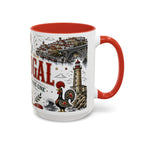 Portugal Soccer Coffee Mug | World Cup Fan Gift | Accent Color Ceramic 11oz 15oz Match Day Cup