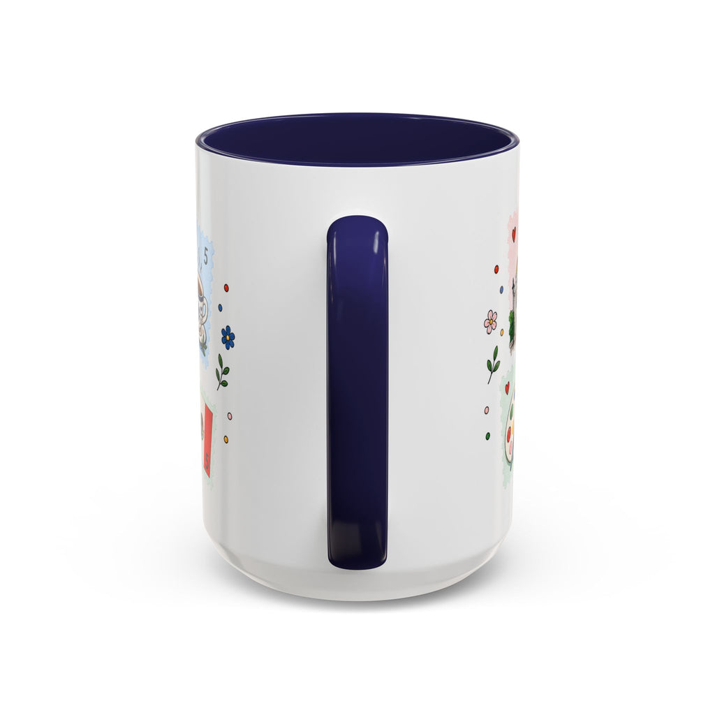 Mexico City Coffee Mug | Postage Stamp Collage Mug | Travel Souvenir Accent Cup 11oz 15oz