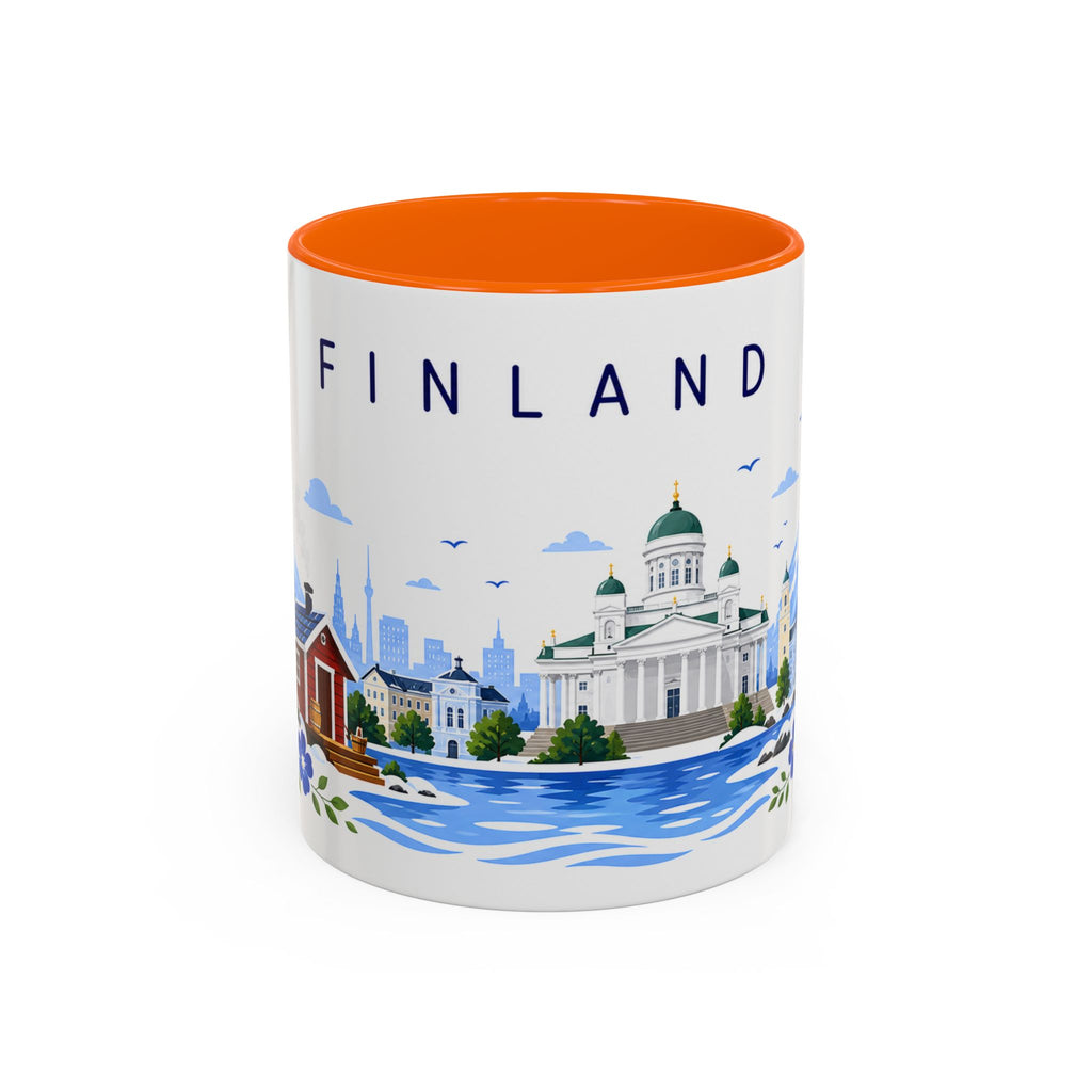Finland Coffee Mug | Travel Souvenir Accent Mug | Place Gift Ceramic Cup 11oz 15oz