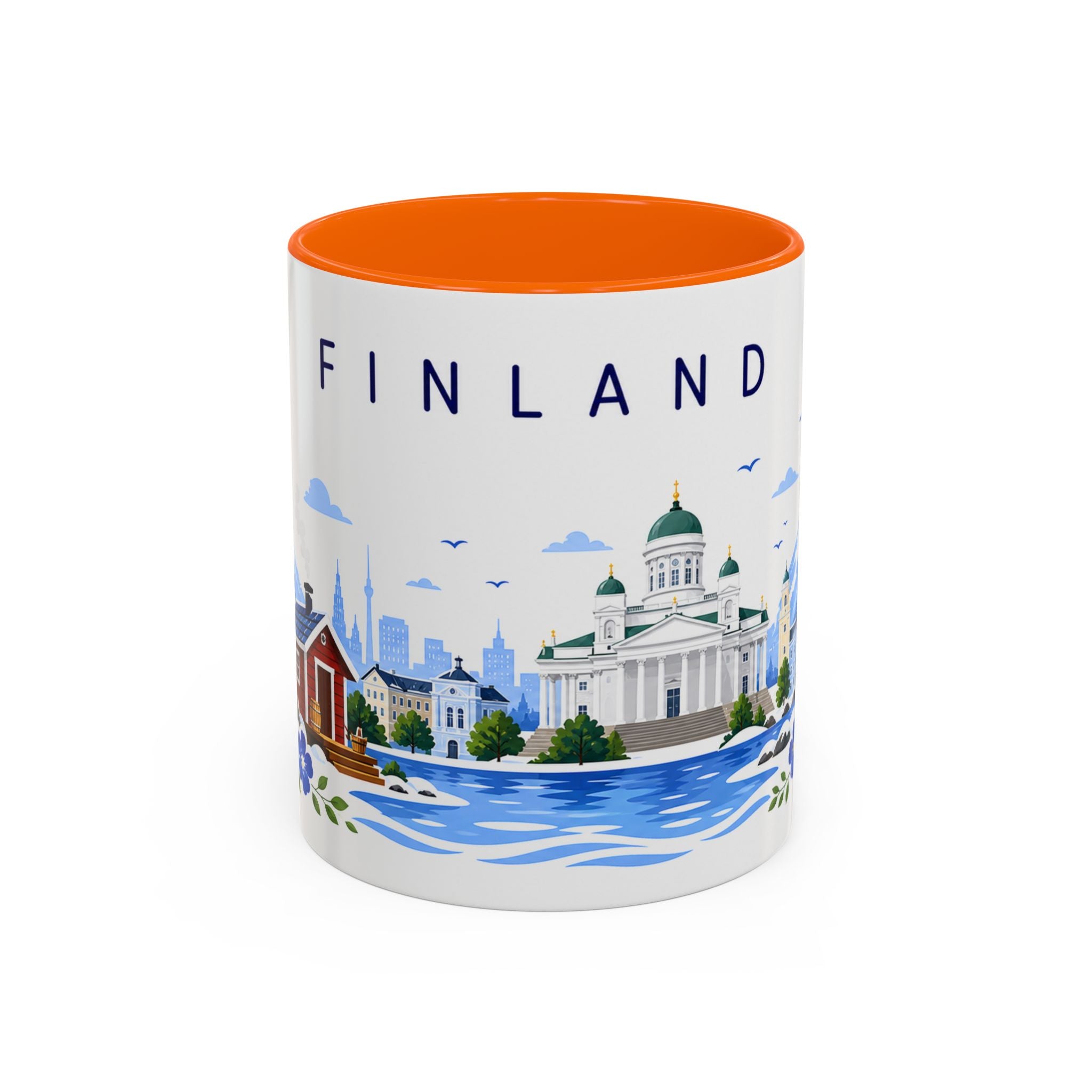 Finland Coffee Mug | Travel Souvenir Accent Mug | Place Gift Ceramic Cup 11oz 15oz