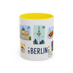 Berlin Coffee Mug | Postage Stamp Collage Mug | Travel Souvenir Accent Cup 11oz 15oz