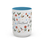 Portland Christmas Watercolor Mug | City Souvenir Coffee Cup (11oz 15oz)
