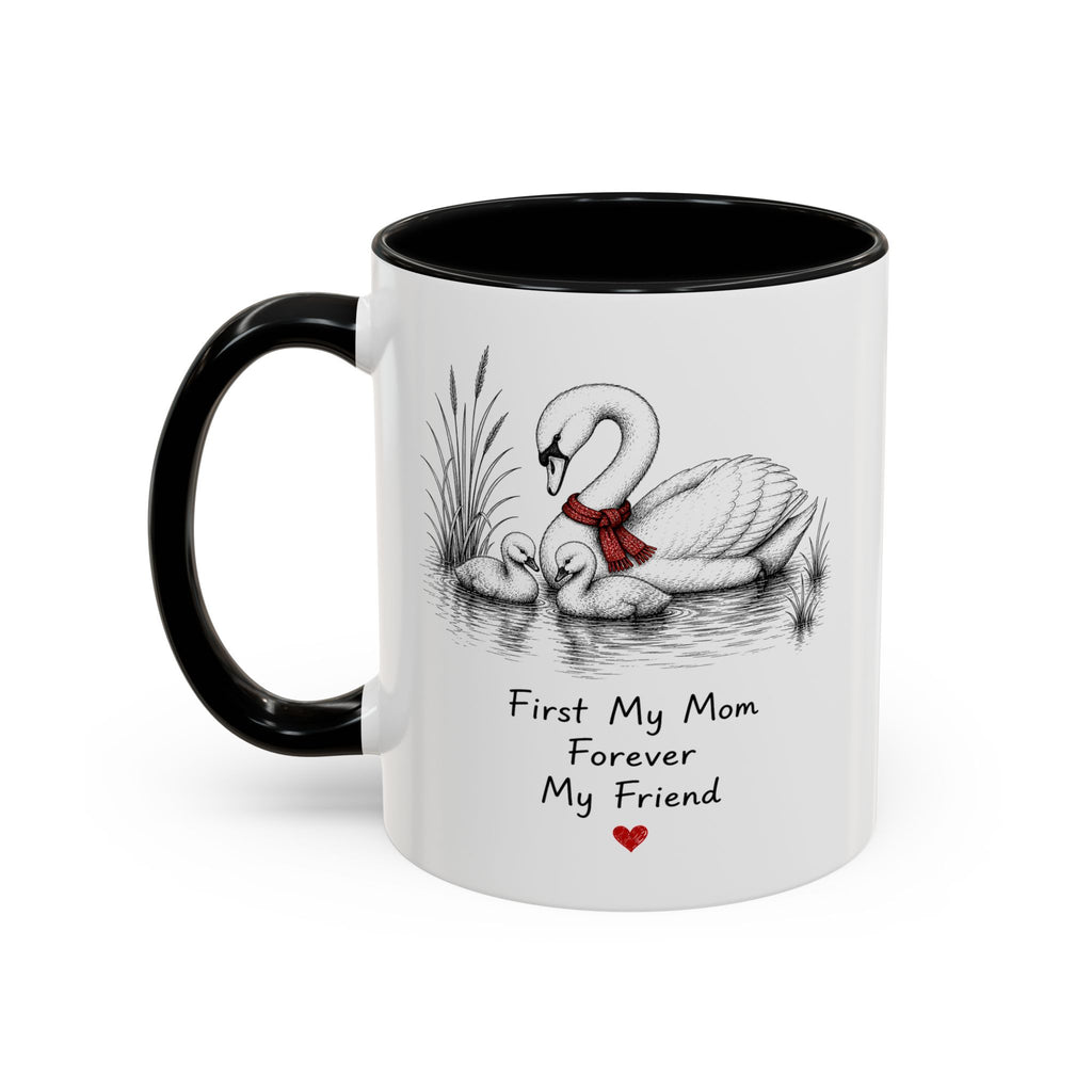 Swan Mom Coffee Mug | Forever My Friend | Mother's Day Gift