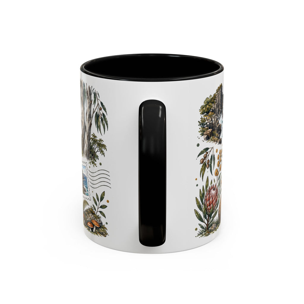 Tasmania Coffee Mug | Travel Destination Souvenir Gift | Accent Color Ceramic 11oz 15oz