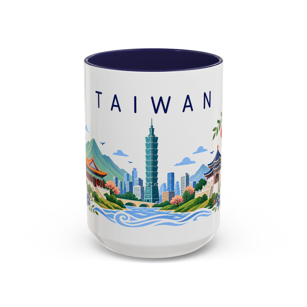 Taiwan Coffee Mug | Travel Souvenir Accent Mug | Place Gift Ceramic Cup 11oz 15oz