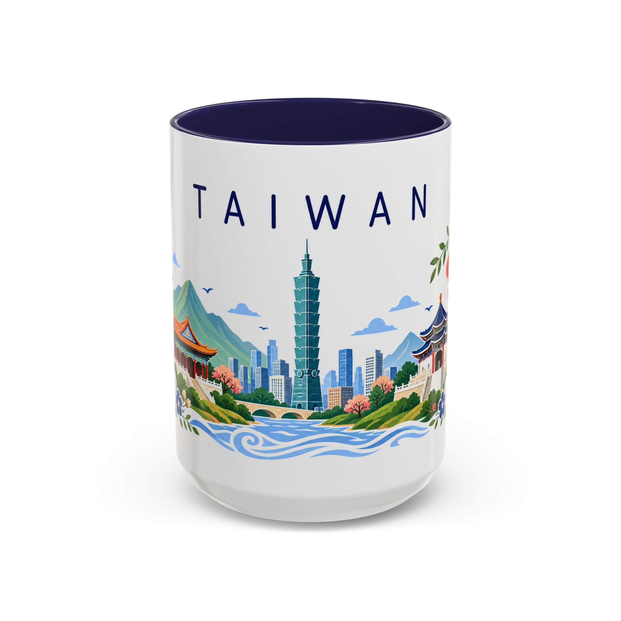 Taiwan Coffee Mug | Travel Souvenir Accent Mug | Place Gift Ceramic Cup 11oz 15oz