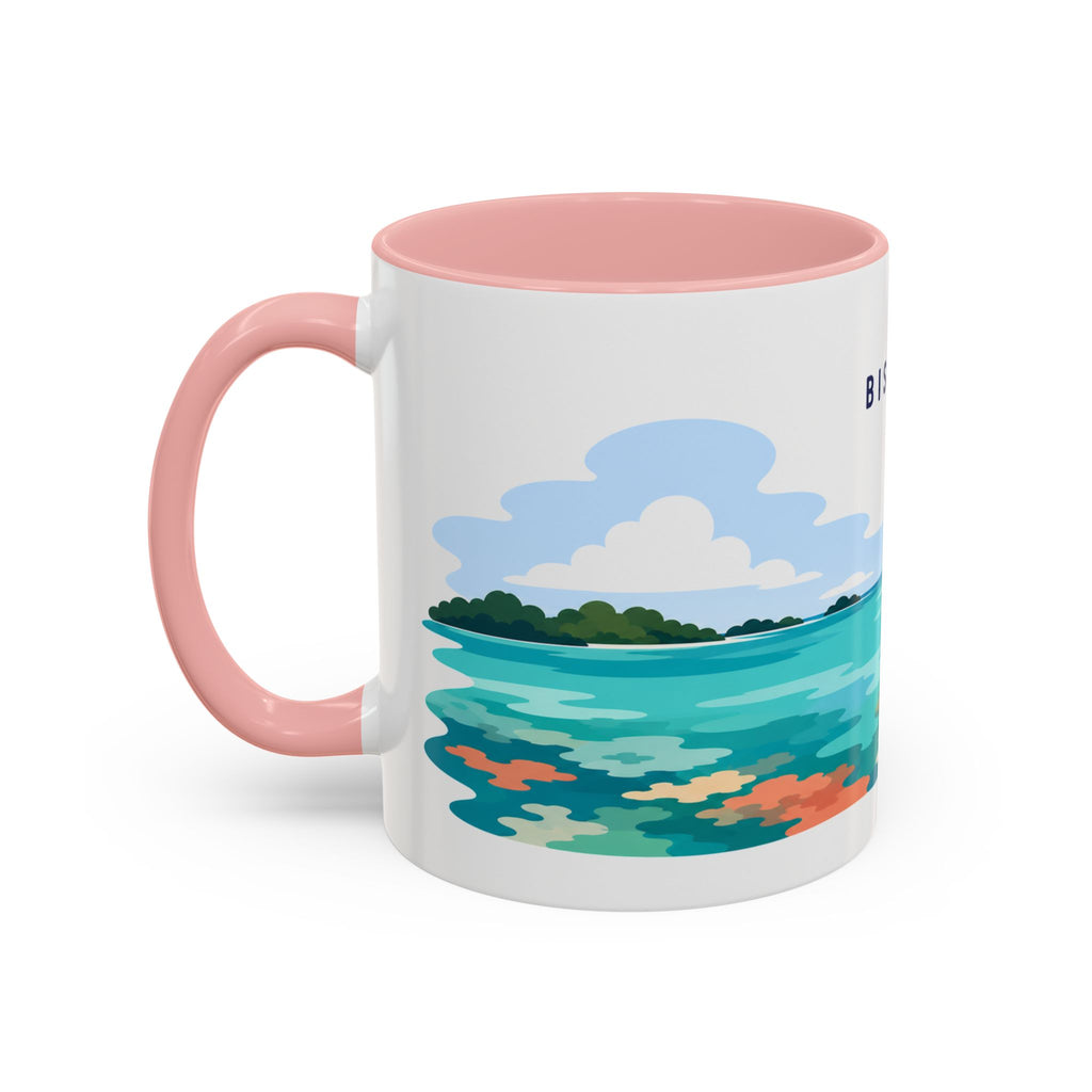 Biscayne National Park Coffee Mug | Solid Color Block Park Souvenir | 11oz 15oz Accent Mug