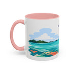 Biscayne National Park Coffee Mug | Solid Color Block Park Souvenir | 11oz 15oz Accent Mug