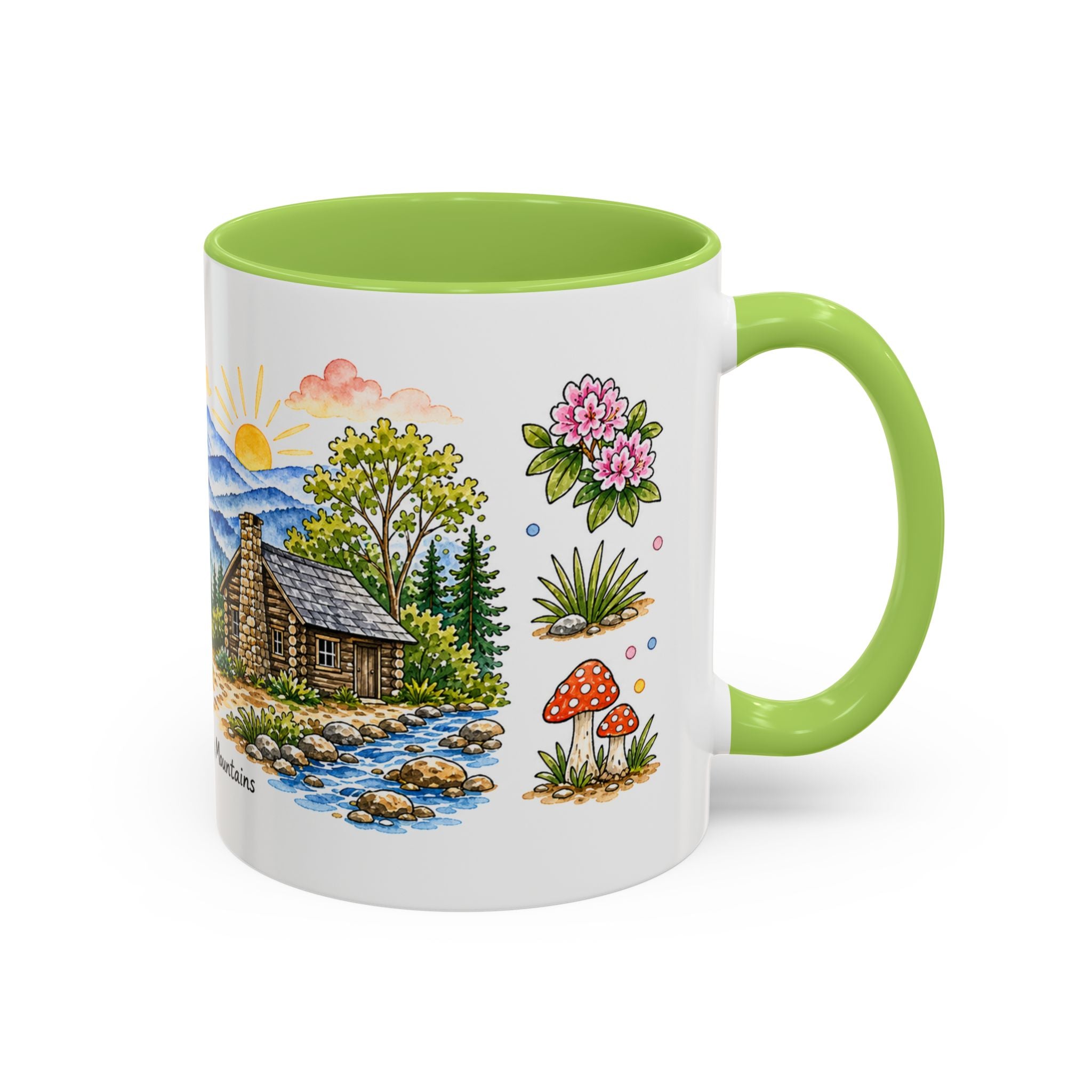 Great Smoky Mountains National Park Mug | US Travel Souvenir Accent Coffee Mug | 11oz 15oz Ceramic Cup