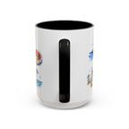 Virginia Beach Illustrated Travel Mug | City Souvenir Accent Coffee Mug | 11oz 15oz Ceramic Cup