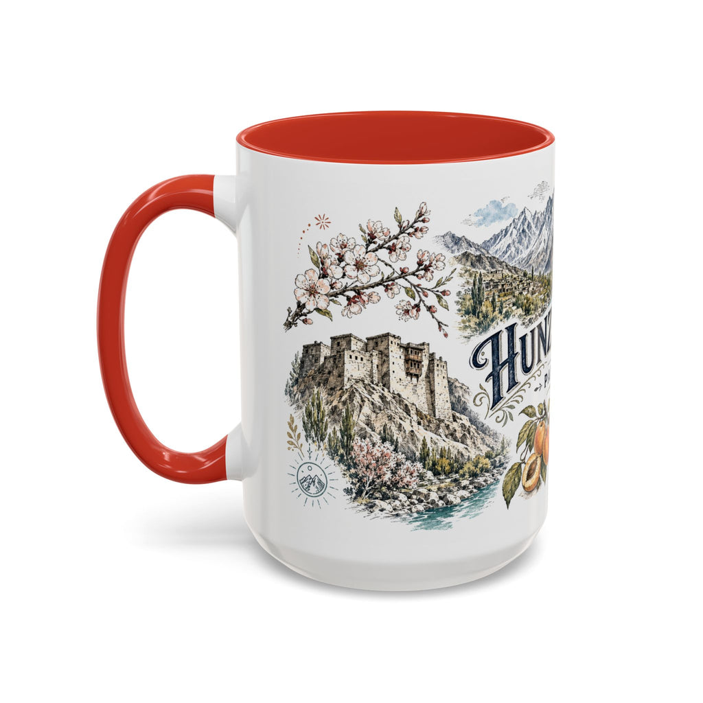 Hunza Valley Mug, Pakistan Travel Souvenir, Bucket List Gift, Accent Ceramic Coffee Mug 11oz 15oz