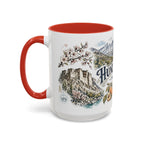 Hunza Valley Mug, Pakistan Travel Souvenir, Bucket List Gift, Accent Ceramic Coffee Mug 11oz 15oz