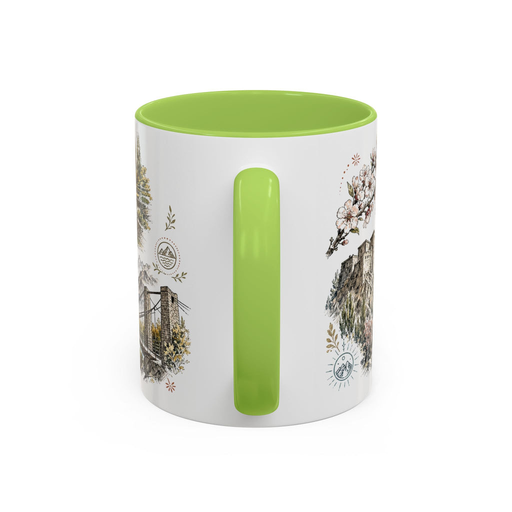 Hunza Valley Mug, Pakistan Travel Souvenir, Bucket List Gift, Accent Ceramic Coffee Mug 11oz 15oz