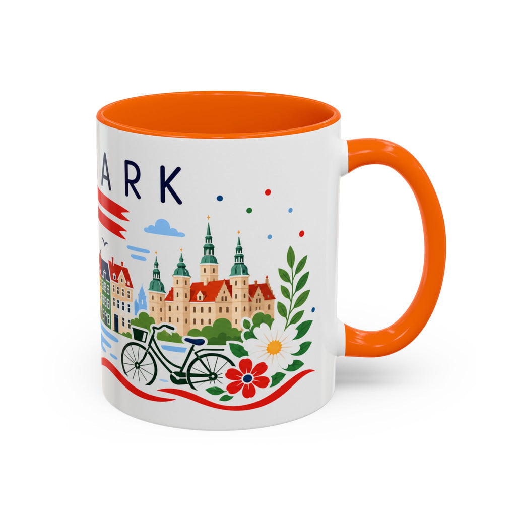 Denmark Coffee Mug | Travel Souvenir Accent Mug | Country Gift Ceramic Cup 11oz 15oz