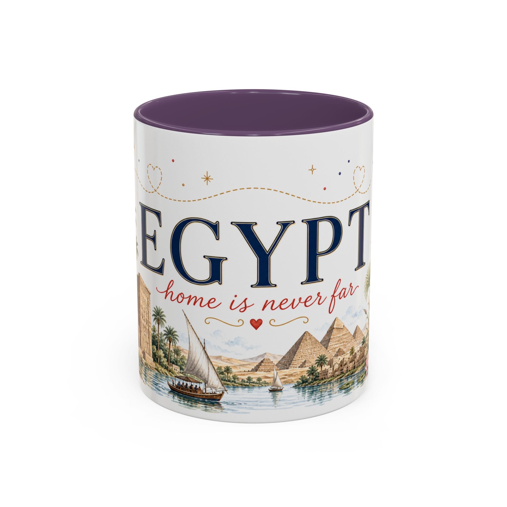 Egypt Home Country Mug | Moving Away Gift | Long Distance Friendship | 11 oz 15 oz Accent Mug