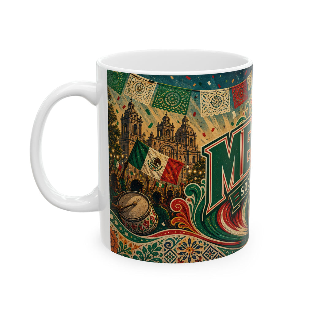Mexico Soccer Spirit Coffee Mug | Soccer Fan Gift | Ceramic 11oz 15oz Match Day Cup