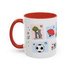 Madrid Coffee Mug | Postage Stamp Collage Mug | Travel Souvenir Accent Cup 11oz 15oz
