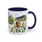 Lexington Illustrated Travel Mug | City Souvenir Accent Coffee Mug | 11oz 15oz Ceramic Cup