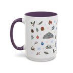 Denver Christmas Mug | Watercolor City Souvenir, Holiday Travel Gift (11oz/15oz)