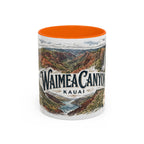Waimea Canyon Mug, Kauai Travel Souvenir, Bucket List Gift, Accent Ceramic Coffee Mug 11oz 15oz