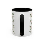 Massachusetts Mayflower Mug, State Flower Floral Coffee Cup, 11oz Botanical Gift