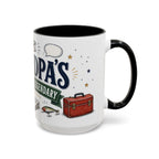 Grandpa's Jokes Are Legendary Coffee Mug | Funny Gift From Grandkids | Accent Ceramic 11oz 15oz