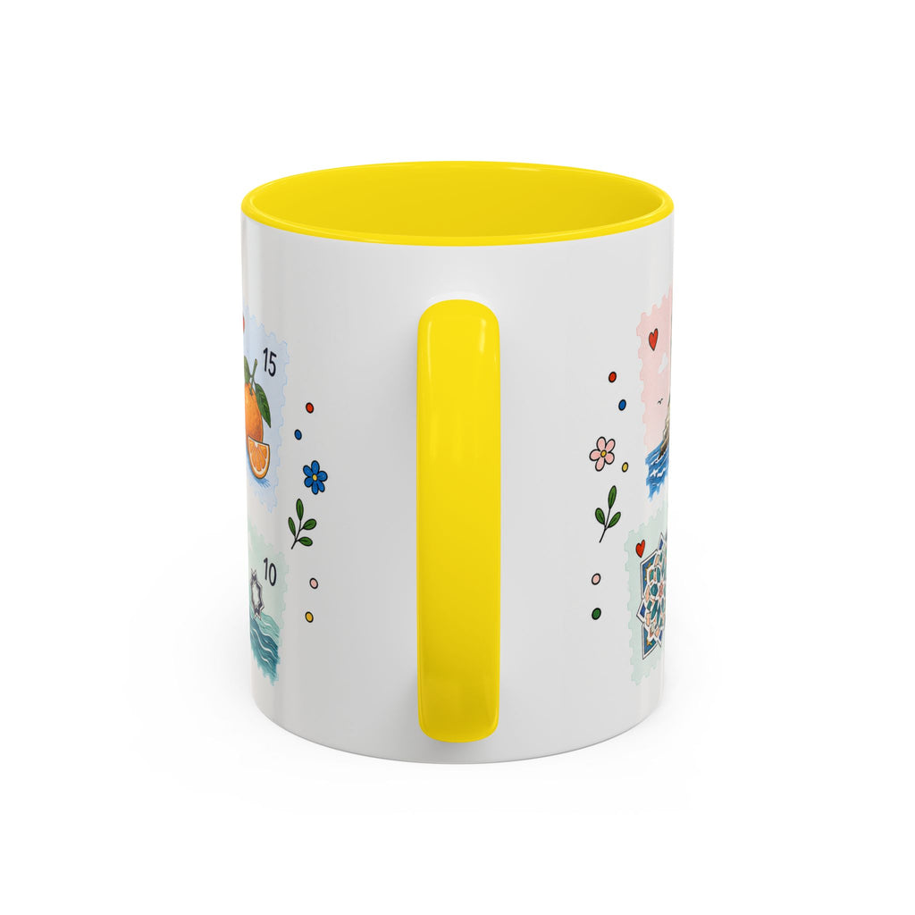 Casablanca Coffee Mug | Postage Stamp Collage Mug | Travel Souvenir Accent Cup 11oz 15oz