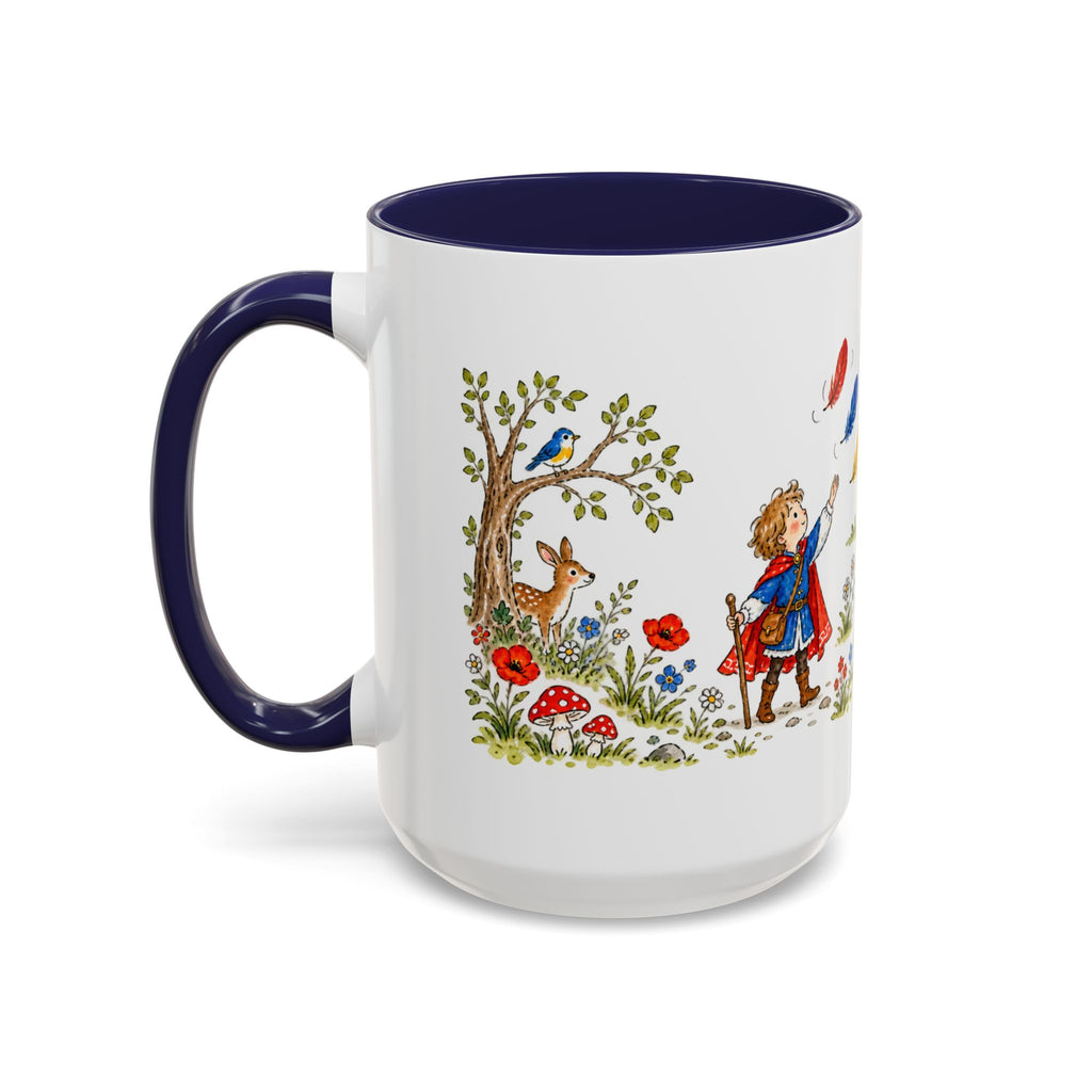 The Three Feathers Mug | Storybook Fairy Tale Accent Coffee Mug | EveryLegend