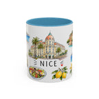 Nice Illustrated Travel Mug | City Souvenir Accent Coffee Mug | 11oz 15oz Ceramic Cup