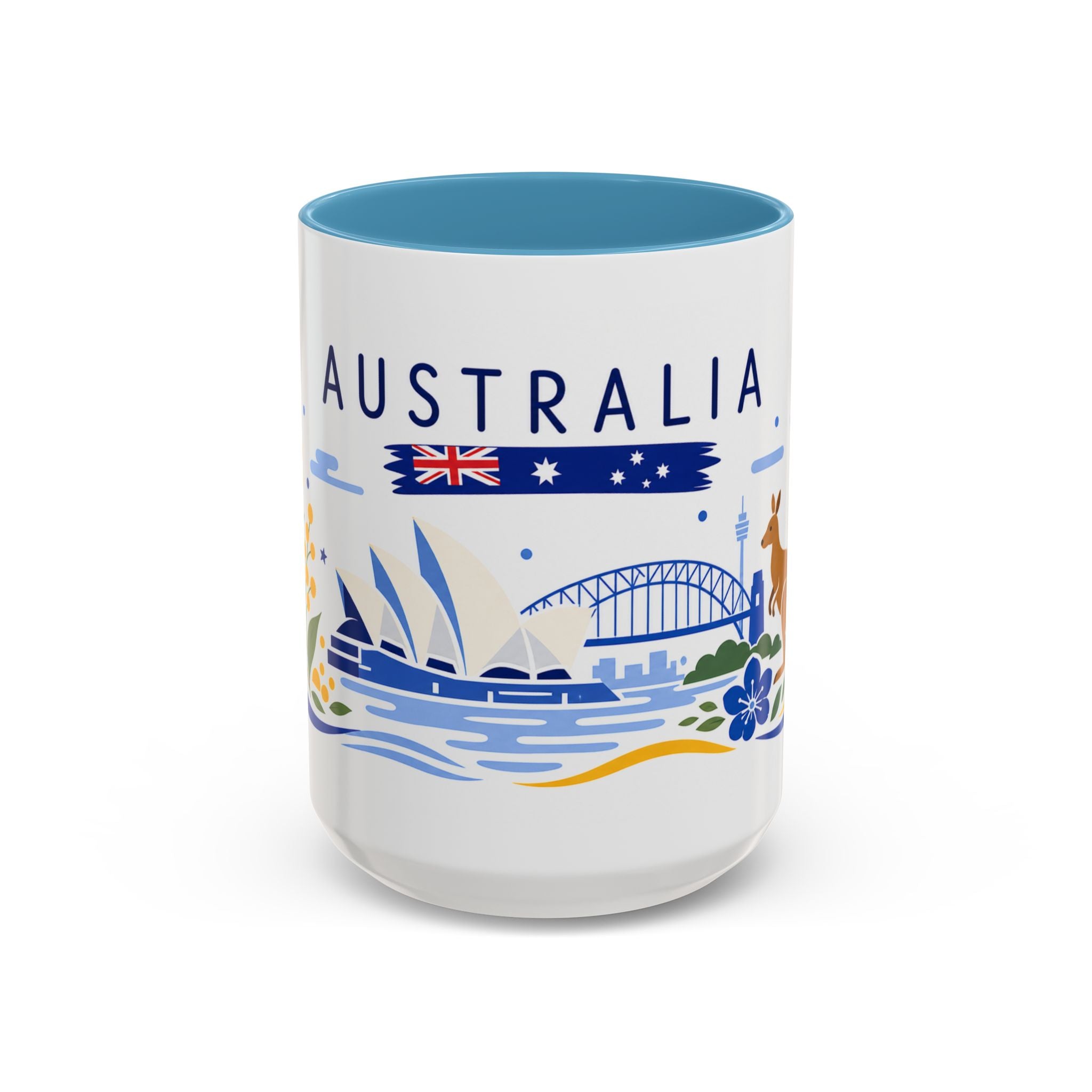 Australia Coffee Mug | Travel Souvenir Accent Mug | Country Gift Ceramic Cup 11oz 15oz